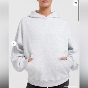 Oner Active All Day oversized hoodie and straight leg jogger, Light Grey Marl